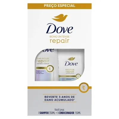 Kit Shampoo Dove Bond Repair 350ML Mais Condicionador 175ML